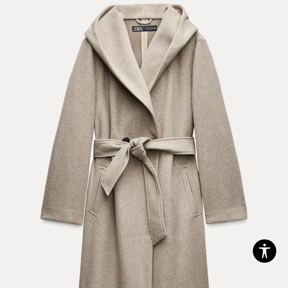 Zara soft hooded jacket